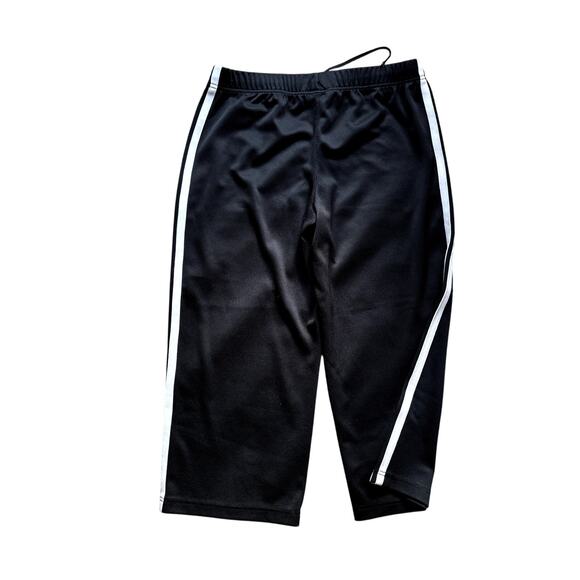 Women's Black and White Athleisure Capris Crops Size Medium - Picture 4 of 4